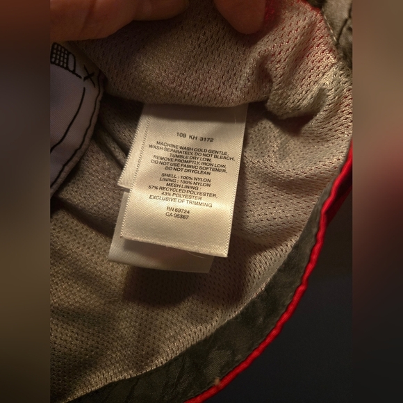 COLUMBIA Rain Wind Breaker Lightweight Jacket Kids Size 6/7 Red Zipper - Picture 6 of 6